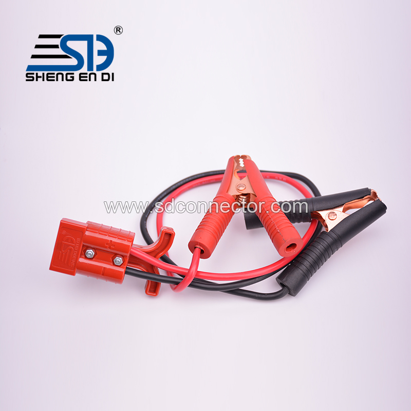 SG 50A connector and alligator clip harness